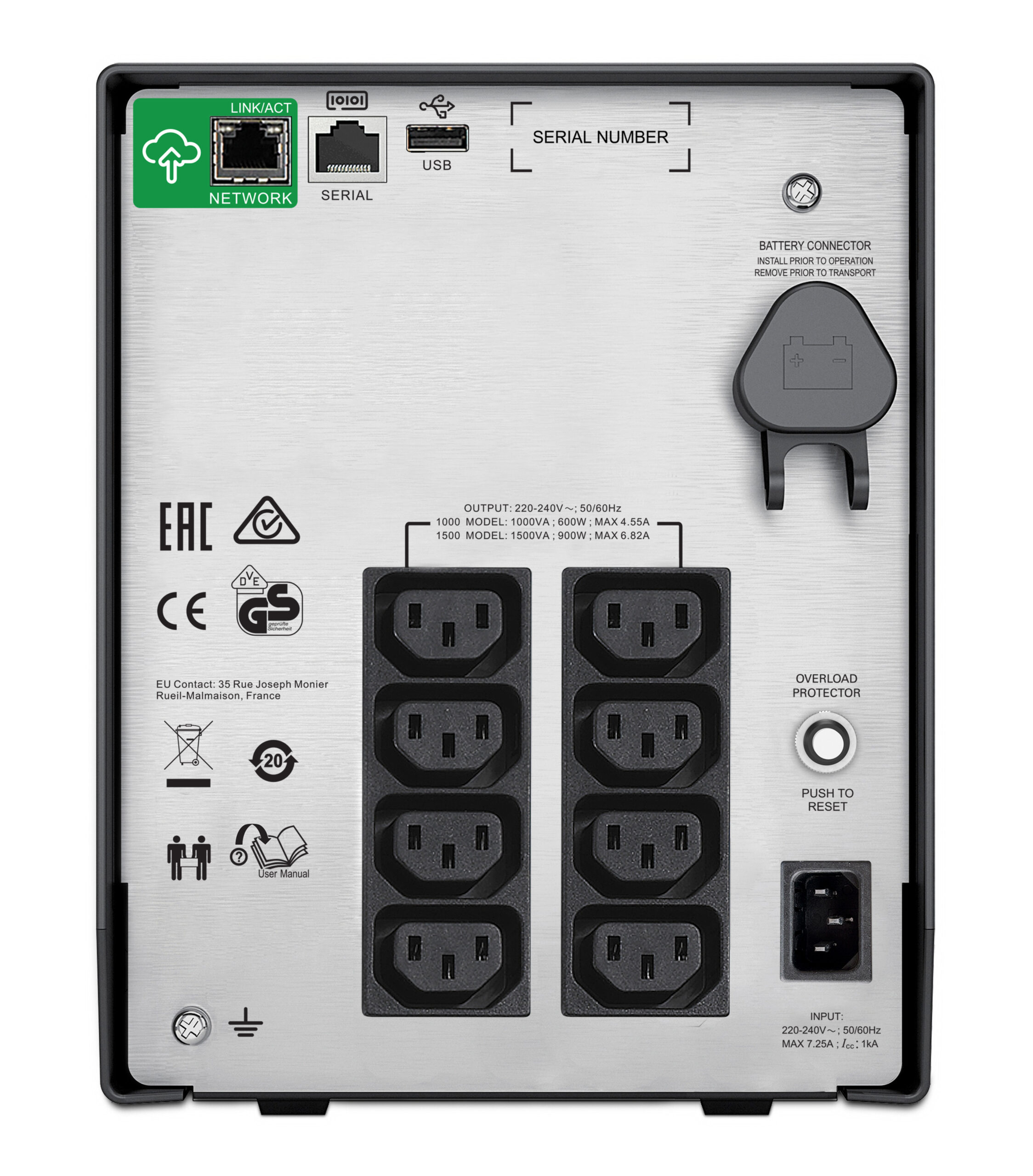 Onduleur Line-interactive APC Smart-UPS SMC 1 kVA - 230V avec SmartConnect  (SMC1000IC) - Puresolutions
