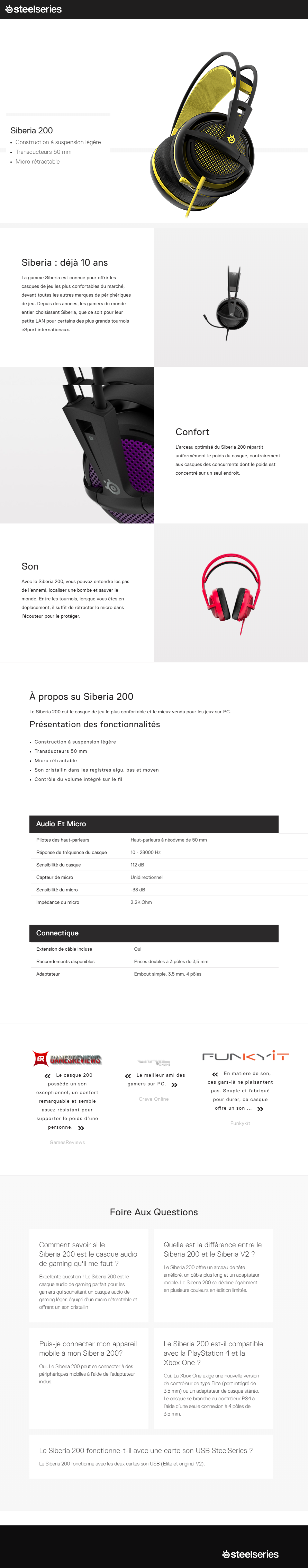 Casque de jeu SteelSeries Proton 200 avec Micro (51138)