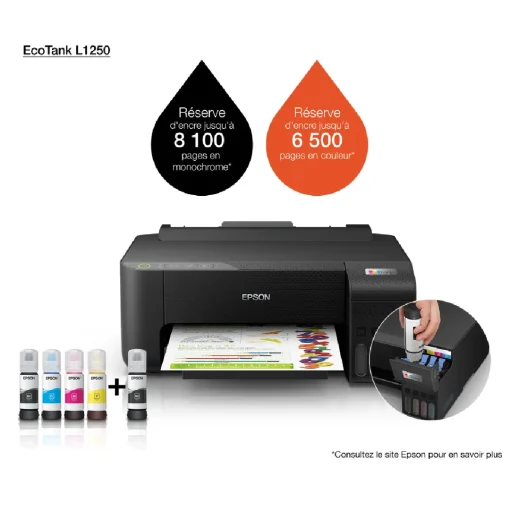 Epson EcoTank L1250 Imprimante à réservoirs rechargeables (C11CJ71403)