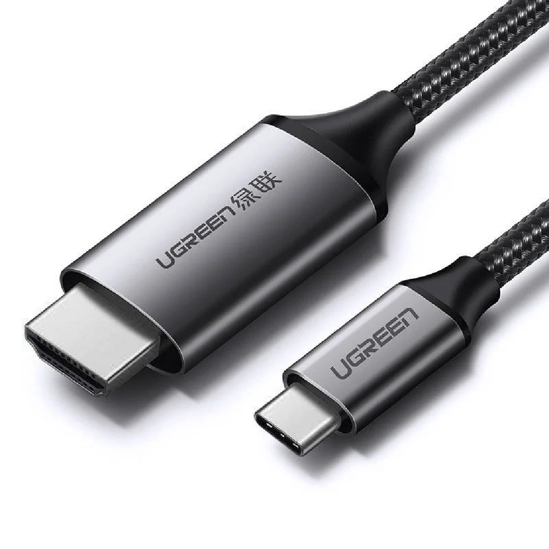 Ugreen cable HDMI cable - USB Type C 4K 60 Hz 1.5 m black-gray (MM142  50570) - Puresolutions