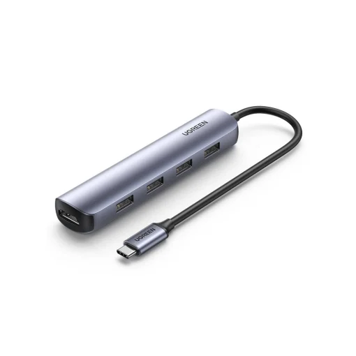 Ugreen adapter USB Type C - HDMI / 4 x USB gray (CM417)