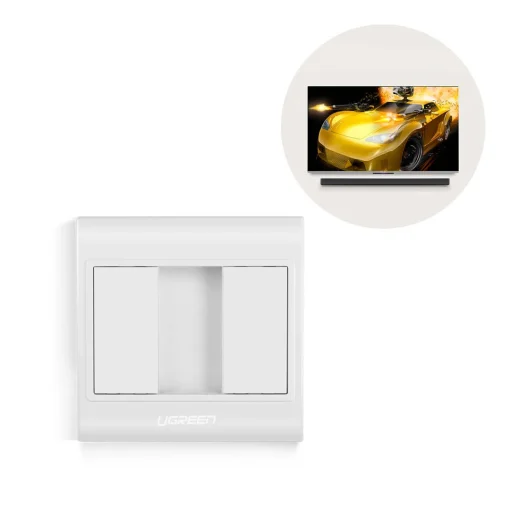 Ugreen HDMI wall frame (Socket 86) white (20316)