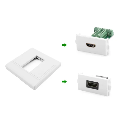 Ugreen HDMI wall frame (Socket 86) white (20316)