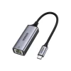 Ugreen external network adapter RJ45 - USB Type C (1000 Mbps / 1 Gbps) Gigabit Ethernet gray (CM199)