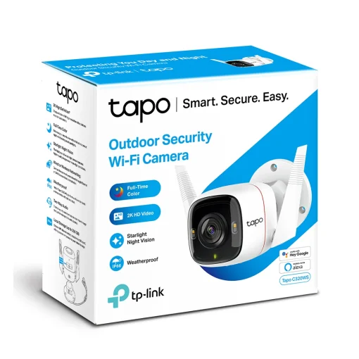 Caméra de vidéosurveillance WiFi TP-Link TAPO C320WS Outdoor 4MP (TAPOC320WS)