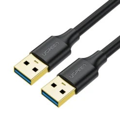 Ugreen cable USB-A - USB-A USB3.0 5Gb/s black (US128)