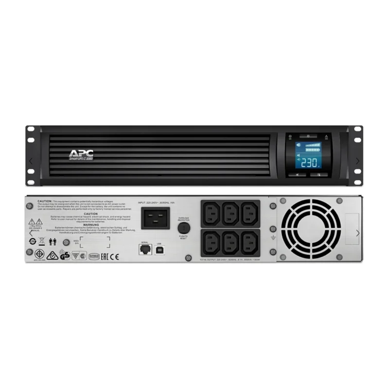 Onduleur Line-interactive 2000 VA Smart-UPS APC C - Rack 2U (SMC2000I-2U)