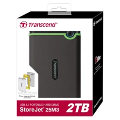 Transcend 2To StoreJet 25M3S - 2.5" Disque dur externe (TS2TSJ25M3S)