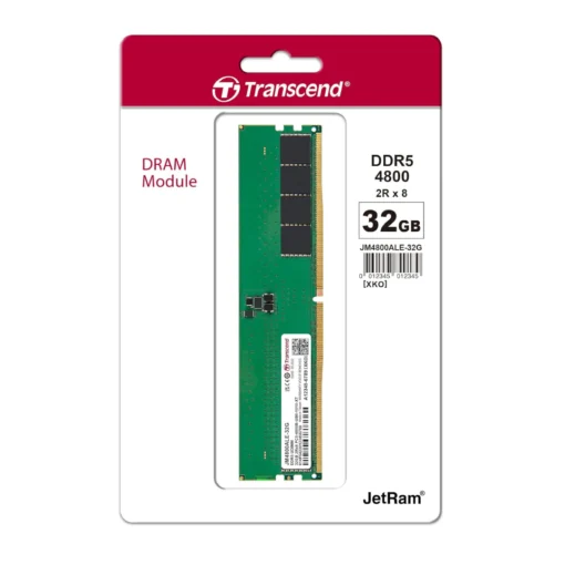 Transcend 32GB DDR5 4800 U-DIMM 2Rx8 1.1V, RAM (JM4800ALE-32G)