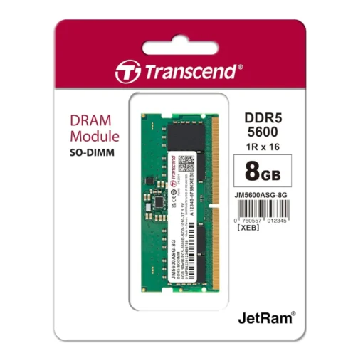 Transcend 8GB DDR5 5600 SO-DIMM 1Rx16 1.1V, RAM (JM5600ASG-8G)