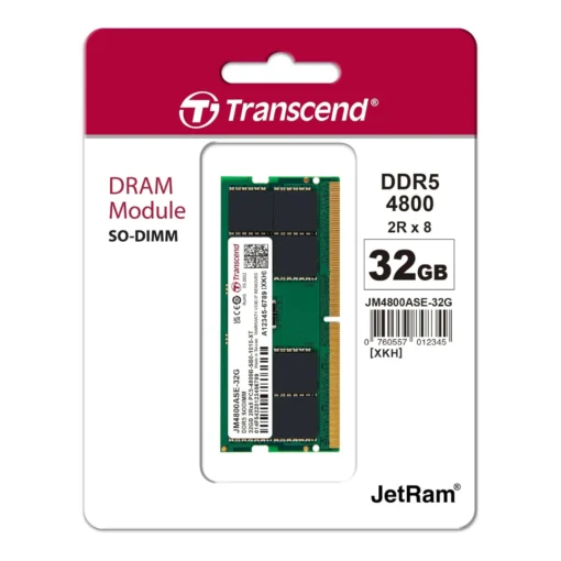 Transcend So-DIMM Module de Mémoire 32GO DDR5 4800MHz (JM4800ASE-32G)