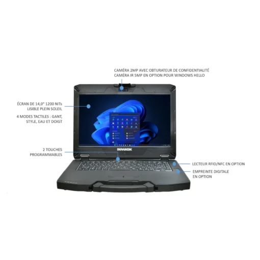 Ordinateur portable robuste Durabook S14I – Image 2