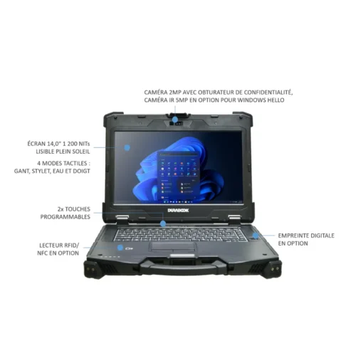 Ordinateur portable robuste Durabook Z14I G3 – Image 2