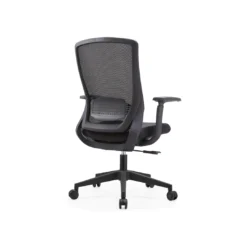 Alternative view of Chaise de Bureau Résille PA+Fibre de Verre – Lombaire Réglable Noir (GB-35B-1)