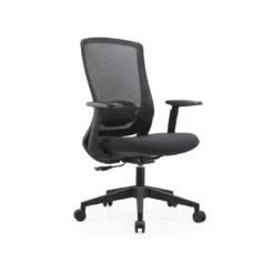 Chaise de Bureau Résille PA+Fibre de Verre – Lombaire Réglable Noir (GB-35B-1)
