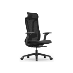 Fauteuil Directorial Résille PP+Verre – Mécanisme 4 Positions Noir (GB-41A-1)
