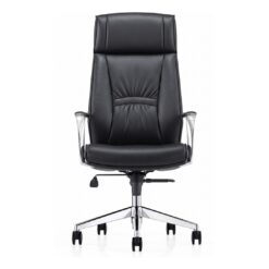 Alternative view of Fauteuil Directorial Simili Cuir Haut Dossier – Noir (GC-2820H)