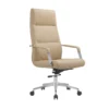 Fauteuil Directorial Simili Cuir – Mécanisme Avion – Beige (GC-2819H)