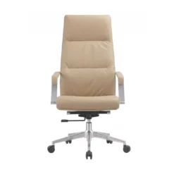 Alternative view of Fauteuil Directorial Simili Cuir – Mécanisme Avion – Beige (GC-2819H)
