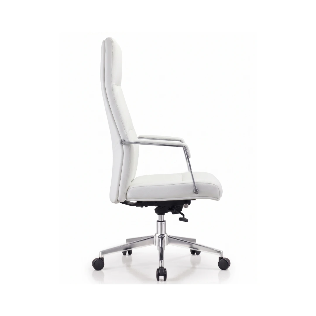 Fauteuil Directorial Simili Cuir – Mécanisme Avion – Blanc (GC-2819H) – Image 3