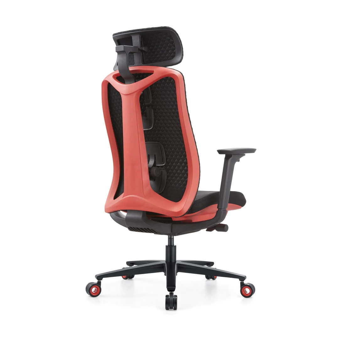 Fauteuil Ergonomique Premium Résille Luxe – Classe 4 – Bicolore Rouge/Noir (GD-Loke-RH) – Image 3