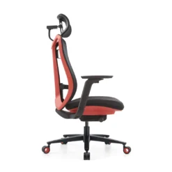 Alternative view of Fauteuil Ergonomique Premium Résille Luxe – Classe 4 – Bicolore Rouge/Noir (GD-Loke-RH)